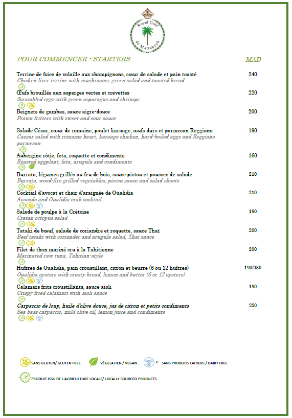 Royal Golf Marrakech-Chef Abdeljalil Khalidi 